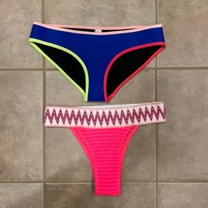 2 bikini bottoms
